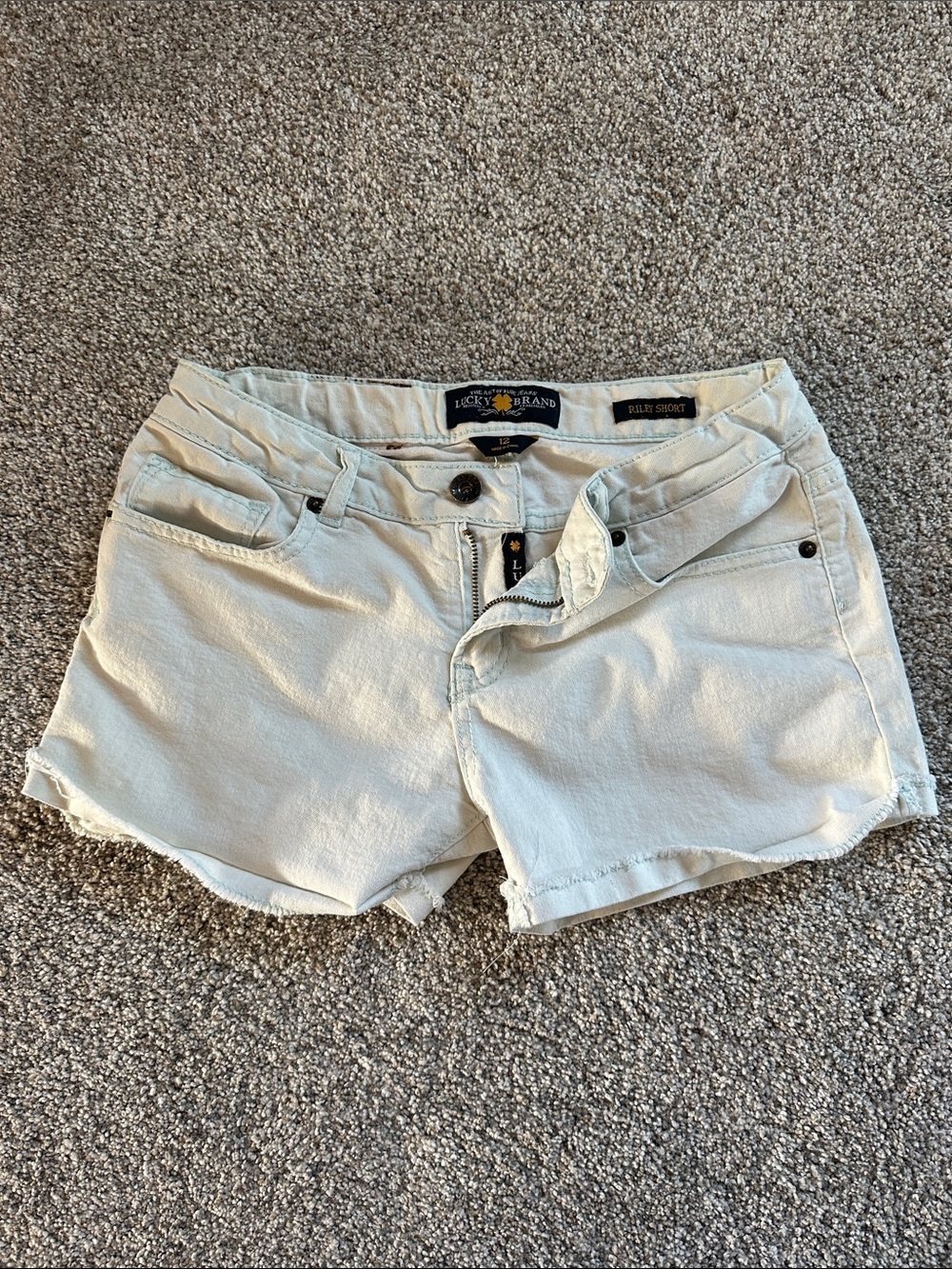 Lucky Brand Light Blue Denim Cutoff Shorts
